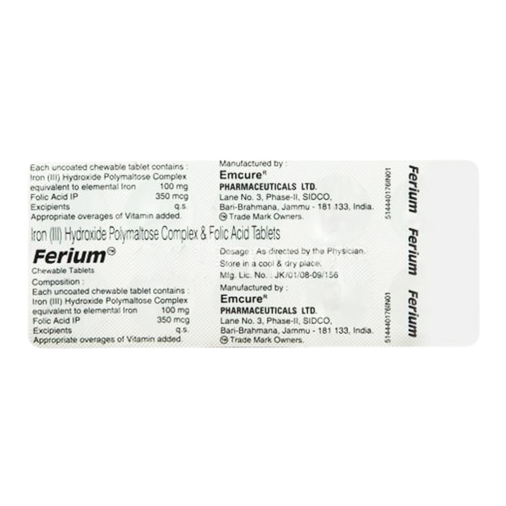 Iron Folic Acid Chewable Tablets